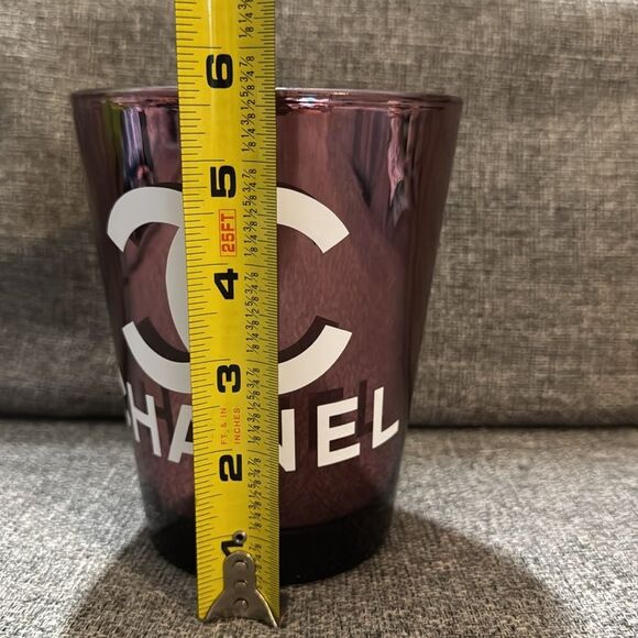 CHANEL Deep Purple Glass Candle - Picture 5 of 7